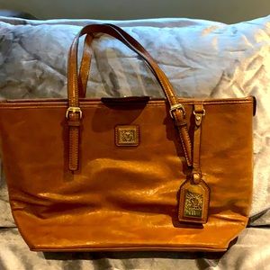 Anne Klein Brown leather shoulder bag
